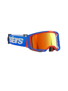 ANTIPARRAS ALPINESTARS VISION 8 WORDMARK AZUL NARANJA ESPEJADO ROJO en internet
