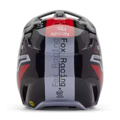 CASCO FOX V1 RACE SPEC ROJO BLANCO NEGRO BRILLO - comprar online