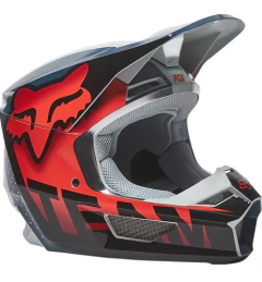 CASCO FOX V1 TRICE GRIS NARANJA - FRASER MOTOS