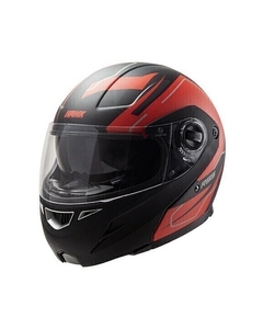 CASCO REBATIBLE HAWK RS5 RESISTANCE NEGRO ROJO MATE