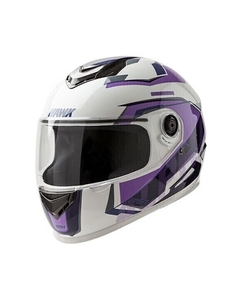 CASCO HAWK RS1 ALPHA BLANCO VIOLETA BRILLANTE