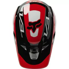 CASCO FOX V3 RS EFEKT ROJO - FRASER MOTOS