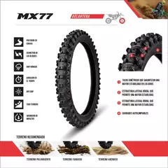 CUBIERTA BORILLI 80/100-21 DELANTERA MEDIUM SOFT MX77 - comprar online