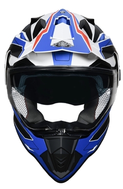 CASCO PUNTO EXTREMO 632 DAKAR AZUL ROJO NEGRO en internet