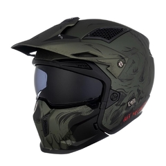 CASCO DESMONTABLE STREETFIGHTER A6 VERDE MATE