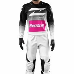 CONJUNTO MX MOTOCROSS RADIKAL CONCEPT MAGENTA BLANCO