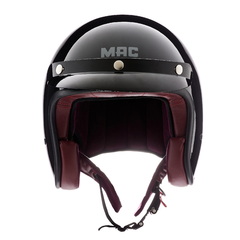 CASCO 181 BOWIE SOLID BRILLO INTERIOR ROJO - comprar online