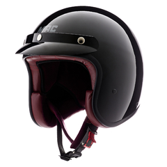 CASCO 181 BOWIE SOLID BRILLO INTERIOR ROJO