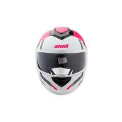 CASCO HAWK RS1F BLANCO FUCSIA MATE C/GRAFICO - comprar online