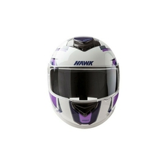 CASCO HAWK RS1 ALPHA BLANCO VIOLETA BRILLANTE en internet