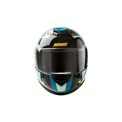 CASCO HAWK RS1 ALPHA NEGRO CELESTE BRILLANTE en internet