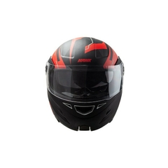 CASCO REBATIBLE HAWK RS5 RESISTANCE NEGRO ROJO MATE - comprar online