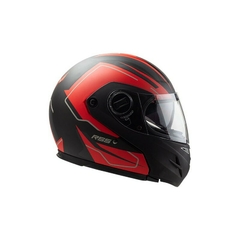 CASCO REBATIBLE HAWK RS5 RESISTANCE NEGRO ROJO MATE en internet