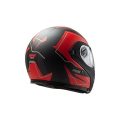 CASCO REBATIBLE HAWK RS5 RESISTANCE NEGRO ROJO MATE - FRASER MOTOS