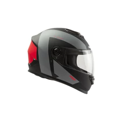 CASCO HAWK RS1 T-RACER NEGRO GRIS FUCSIA FLUO MATE - FRASER MOTOS