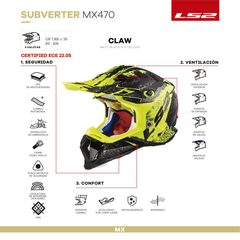 470 SUBVERTER CLAW NEGRO MATE AMARILLO en internet