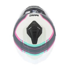 CASCO 801 STARTER QURBIK BLANCO ROSA MATE - FRASER MOTOS