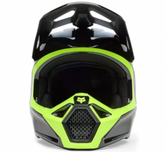 CASCO FOX V1 FLOW NEGRO FLUO BRILLO en internet