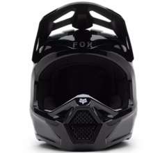 CASCO FOX V1 LEAN NEGRO BLANCO GRIS BRILLO en internet