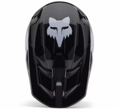 Imagen de CASCO FOX V1 LEAN NEGRO BLANCO GRIS BRILLO