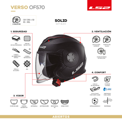 570 VERSO SOLID MATT BLACK - FRASER MOTOS