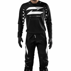 CONJUNTO MX MOTOCROSS RADIKAL ZERO FLAG NEGRO