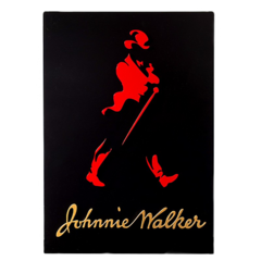 Quadro de Bebida Johnnie Walker - Preto