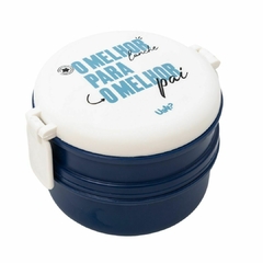Marmita Redonda Mini - O Melhor Pai Azul