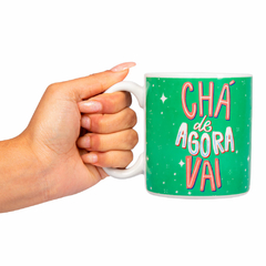 Caneca Cilíndrica 330ml - Love Canecas Cha de Agora Vai 32463