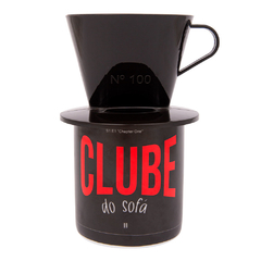 Caneca Cilíndrica com Coador - Love Canecas Clube