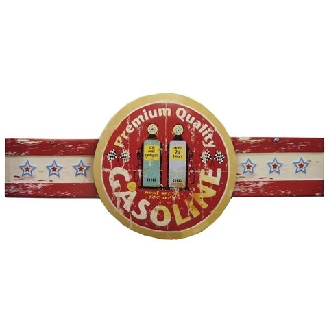 Placa de Metal Gasoline RT-08