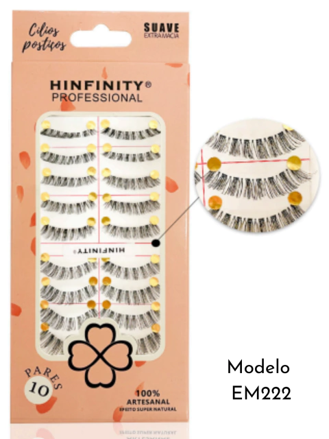Cilios Postiços Hinfinity Super Natural 10 Pares - Modelo EM222 - comprar online