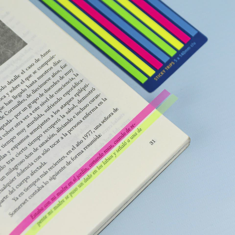 Notas Adhesivas Tira Resaltador - Ibi