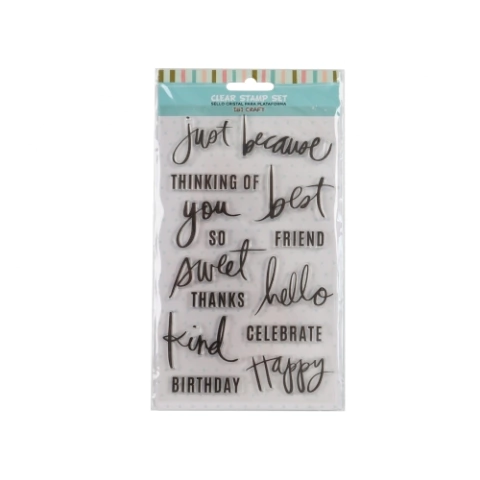 Sellos Fantasía Silicona 4x7" Words - Ibi Craft