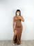 Vestido Duda Marrom