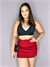 Shorts Saia Crepe Com Detalhe de Cinto Vermelho - comprar online