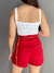 Short Inspiração Zara Vermelho na internet
