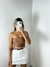 Short Saia Alfaiataria Off com Cinto Marrom na internet
