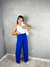 Calça Pantalona Cordões Azul - GRINGAS STORE