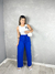 Calça Pantalona Cordões Azul