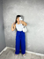 Calça Pantalona Cordões Azul - comprar online