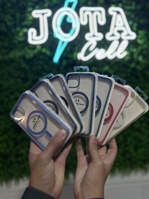 IPHONE 13; FUNDA MAGSAFE TRANSPARENTE CON COLOR - comprar online