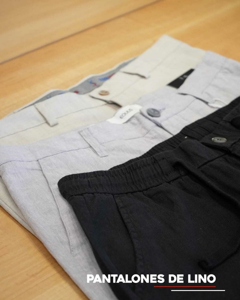 PANTALONES DE LINO