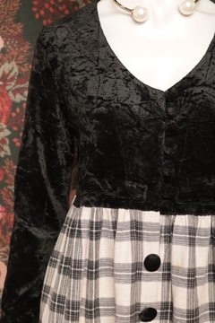 Vestido vintage veludo P na internet