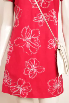 Vestido vintage de linho P - Antonieta Brechó