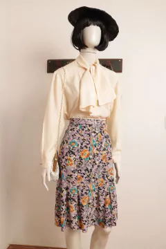 Saia vintage viscose P/M - comprar online