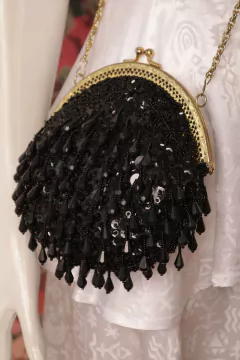 Bolsa vintage penduricalho