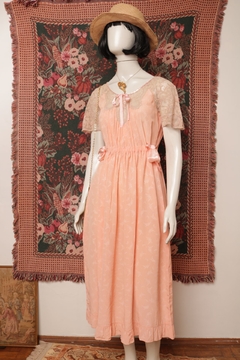 Vestido vintage de seda anos 50 P/M na internet