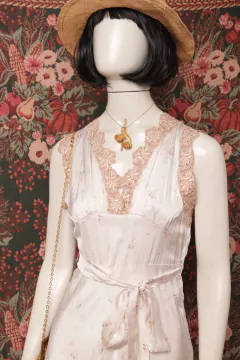 Vestido vintage anos 50 de seda P - comprar online