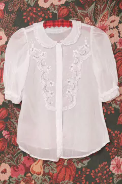 Blusa romântica vintage PP na internet